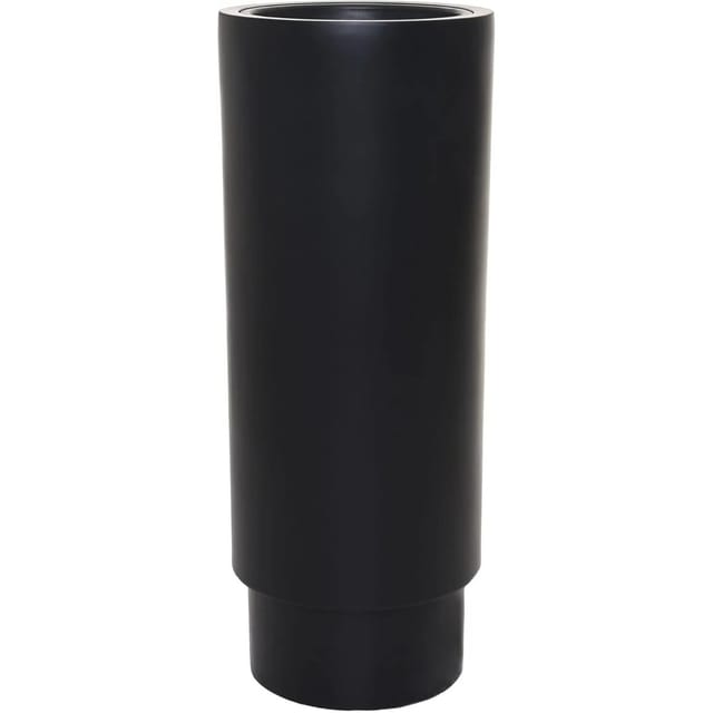 VIVANNO Blumentopf ESCADA 35 cm x 35 cm x 90 cm Schwarz