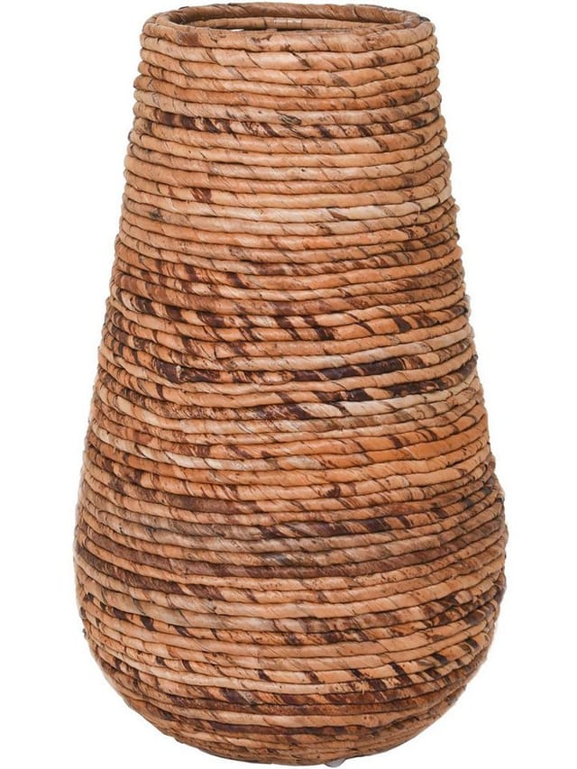 VIVANNO Pflanzkübel ROTA 35 cm x 35 cm x 57 cm Natur