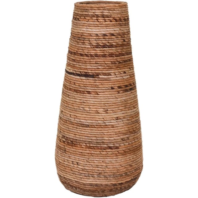 VIVANNO Pflanzkübel ROTA 46 cm x 46 cm x 90 cm Natur