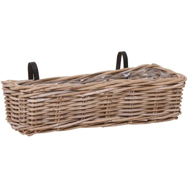 VIVANNO Blumenkasten SACADA 57 cm x 18 cm x 14 cm Natur