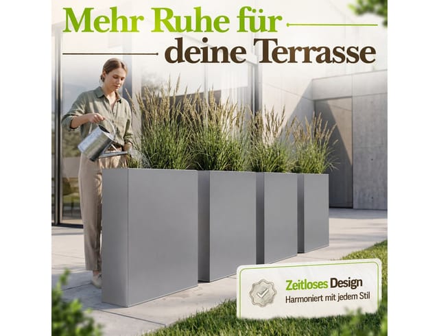 VIVANNO Raumteiler ELEMENTO 75 cm x 25 cm x 90 cm Grau