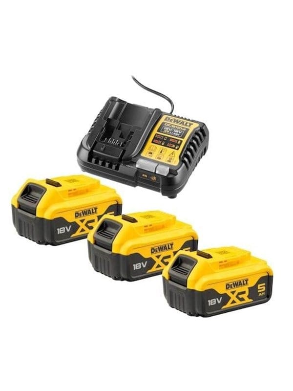 DEWALT Akku-Kit (3x 18V/5Ah plus DCB1104)