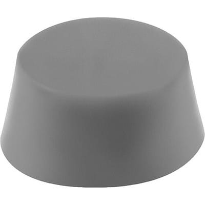 GUMMIPUFFER KONISCH INNENGEWINDEM10, D=50, H=18, EDELSTAHL A4 1.4401, KOMP:ELAST. NATURKAUTSCHUK SHORE 57A,
