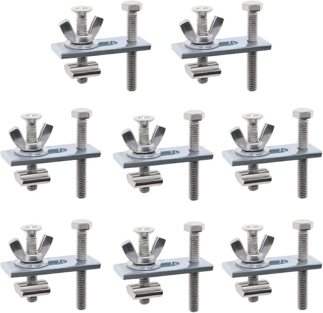 8-teiliges T-nut-klemmset, Kompressor, Verstellbare T-nut-mini-halteklemme, Kompatibel Mit 3018-/3018-mx3/3018-prover/1810- Cnc-fräsmaschinen