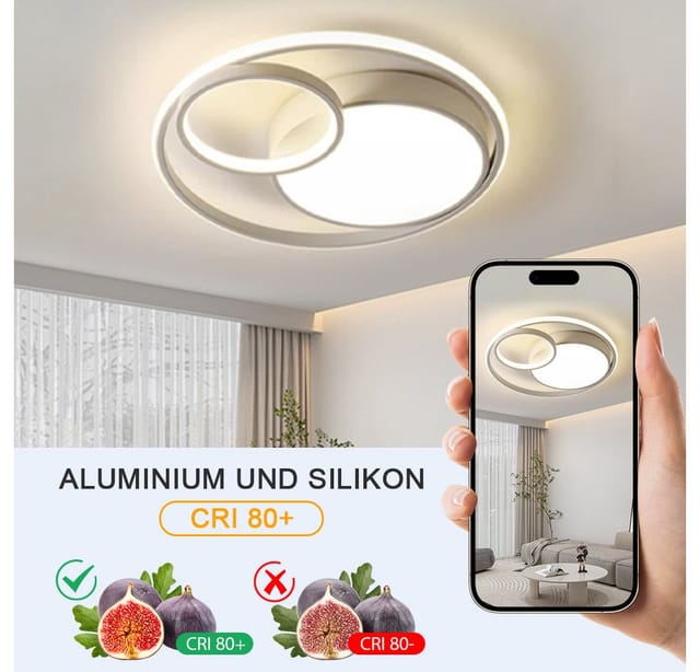 Jdong 90w Led Deckenleuchte Dimmbar 90x55cm Deckenlampe Mit Fernbedienung 3000k-6500k Helligkeit Einstellbar Moderne Rechteckige Leuchte Für Wohnzimmer