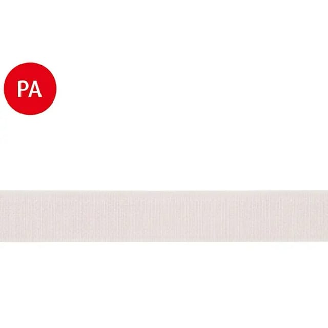 Stabilit Hakenband Meterware (Breite: 20 mm, Weiß, Zum Einnähen)