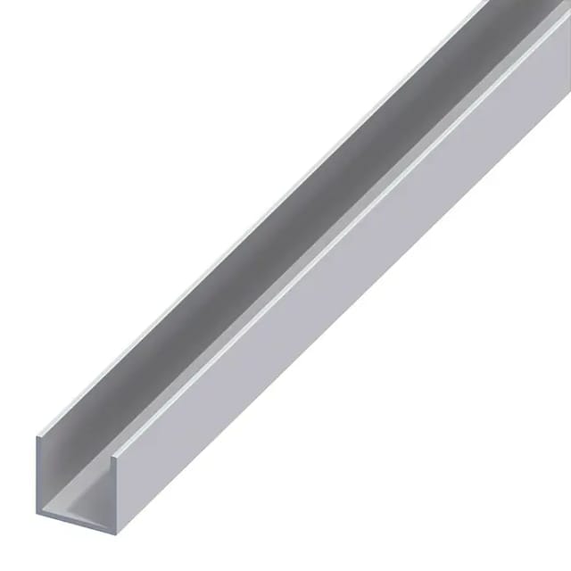 Kantoflex U-Profil (2.000 x 25 x 25 mm, Stärke: 1,5 mm, Silber)