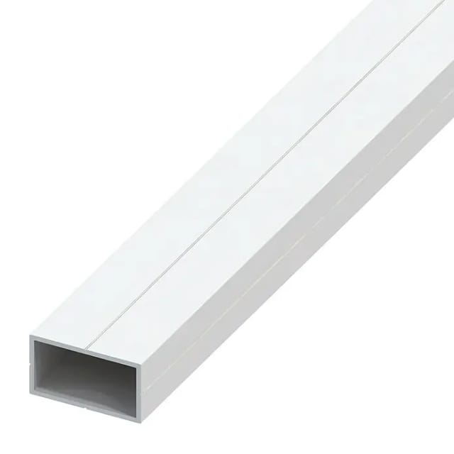 Kantoflex Vierkantrohr (1.000 x 12,5 x 7,5 mm, Stärke: 1 mm, Kunststoff, Weiß)