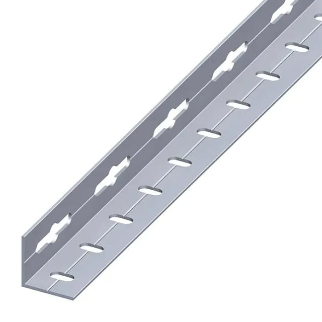 Kantoflex Winkelprofil (L x B x S: 2.500 x 35,5 x 2,4 mm, Aluminium, Gelocht, Gleichschenklig)
