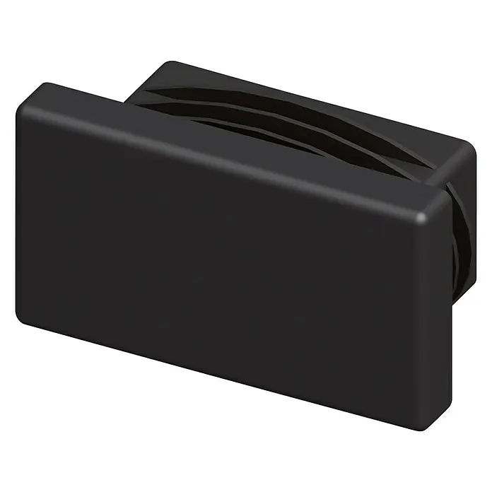 Kantoflex Lamellenstopfen (19,5 x 35,5 mm, Schwarz, PVC)