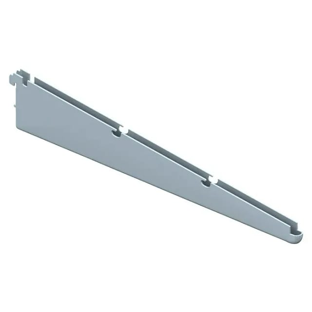 Element System Twin Drahtbodenträger (Länge: 32 cm, Belastbarkeit: 30 kg, Weiß/Aluminium)