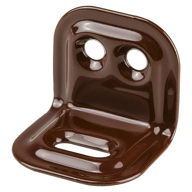 Stabilit Regalwinkel (L x B x H: 25 x 30 x 40 mm, Braun)
