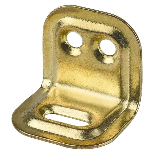 Stabilit Regalwinkel (L x B x H: 25 x 30 x 40 mm, Vermessingt)