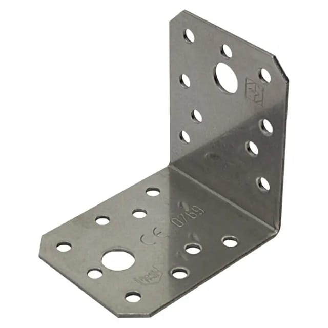 Stabilit Winkelverbinder (70 x 70 x 55 mm, Stärke: 2,5 mm, 1 Stk., Edelstahl)