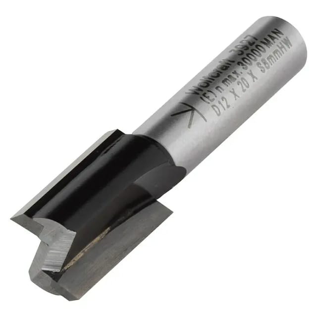 Wolfcraft Nutfräser (Nutbreite: 12 mm, Durchmesser Schaft: 8 mm)