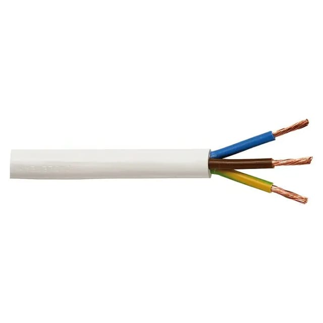 Schlauchleitung H05VV-F 3G1,5 mm² (H05VV-F, Anzahl Adern: 3, 1,5 mm², 5 m, Weiß)