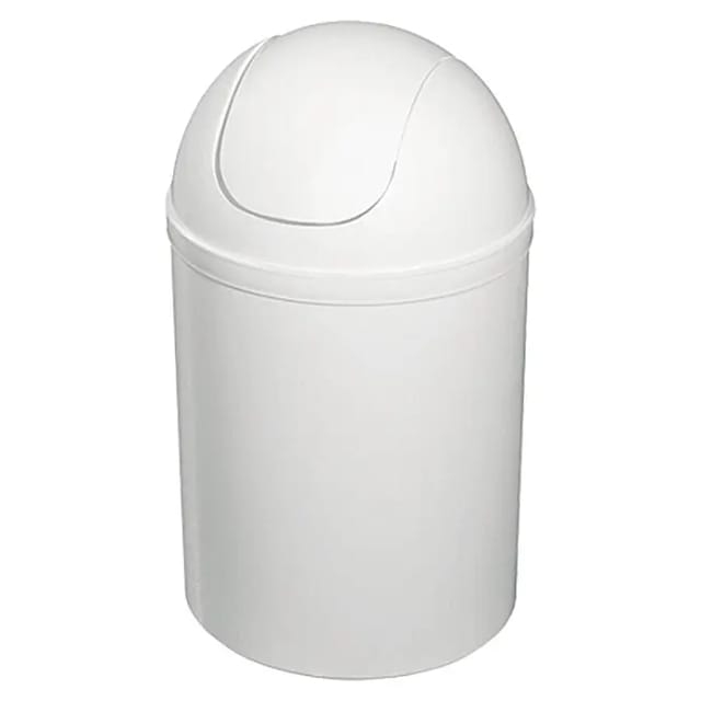 Poseidon Schwingdeckeleimer (5 l, Kunststoff, Weiß)