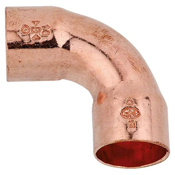 Kupfer-Bogen 5002A (Durchmesser: 12 mm, Winkel: 90 °, 1 Stk.)