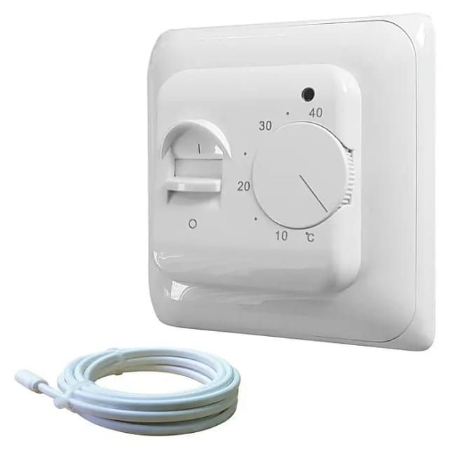 Admiral E-Power Thermostat Standard (Analog, Beheizbare Fläche: 20 m², Stufenlos einstellbare Temperatur)