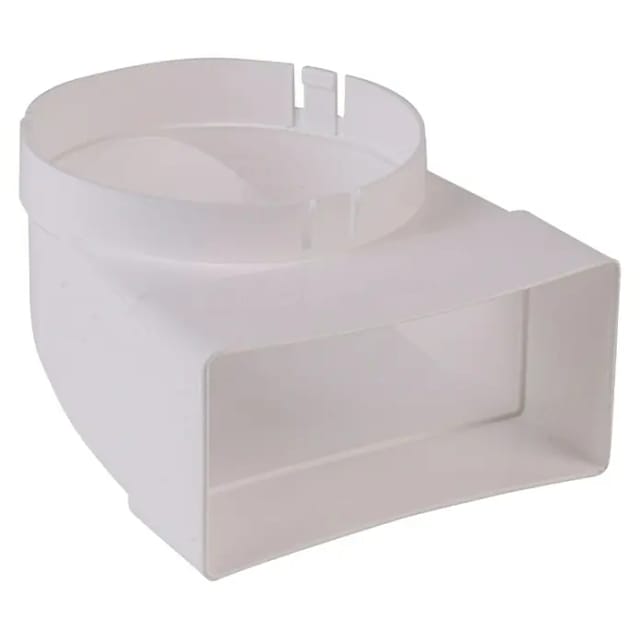 Air-Circle Umlenkstück (Maße Anschlussstutzen: 111 x 54 mm, Durchmesser Anschlussstutzen: 100 mm)