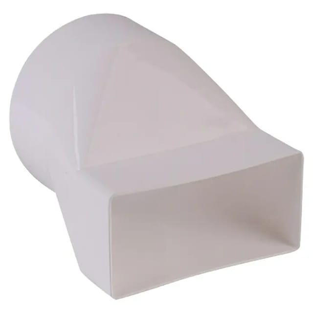 Air-Circle Flachkanal-Übergangsstück (Maße Anschlussstutzen: 111 x 54 mm)