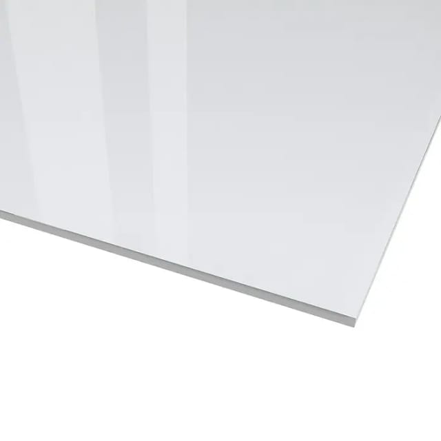 Kunstglas Owocor (100 cm x 100 cm x 5 mm, Eben, Klar, Polystyrol)