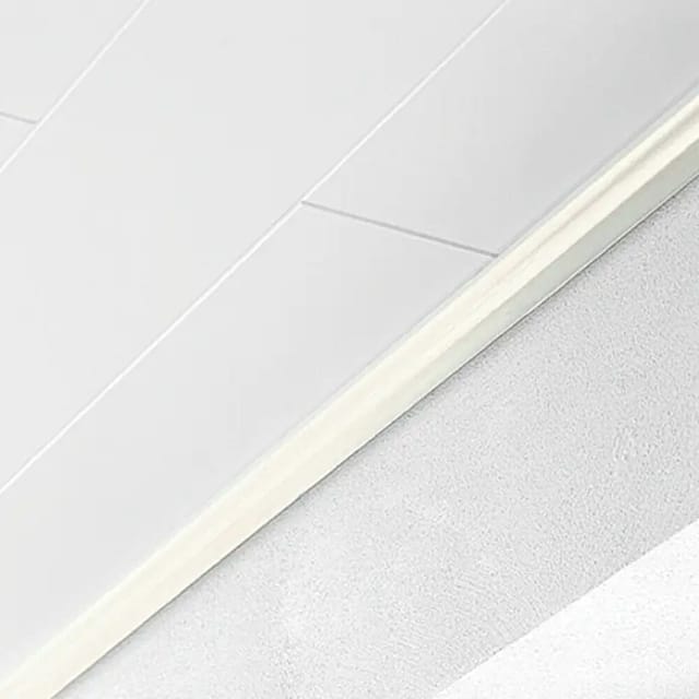 LOGOCLIC Abschlussleiste Birnbaum Weiß (L x B x H: 260 cm x 36 mm x 16 mm, MDF)