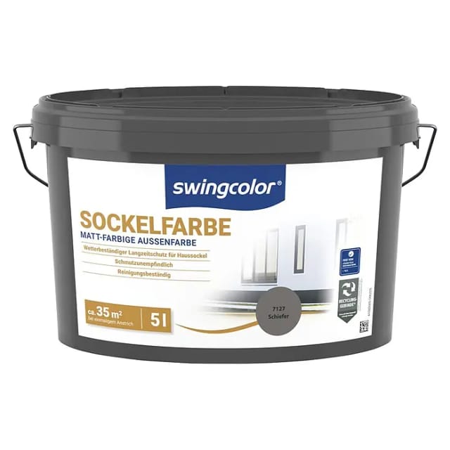 swingcolor Dispersionssockelfarbe (Schiefer, 5 l)