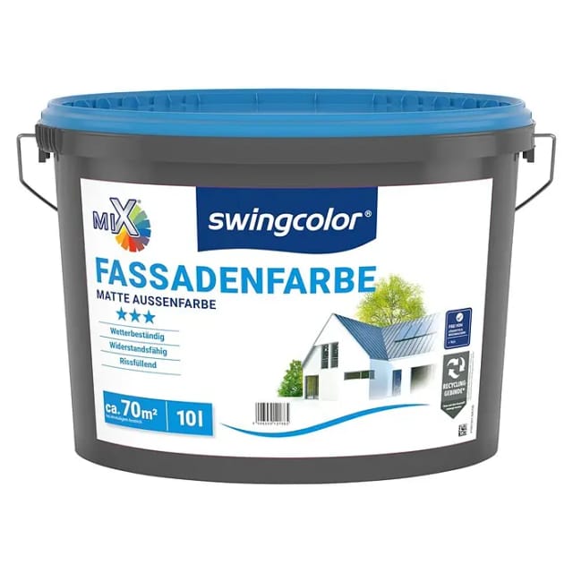 swingcolor Mix Dispersionsfassadenfarbe zum Mischen lassen (Basismischfarbe 1, 10 l)