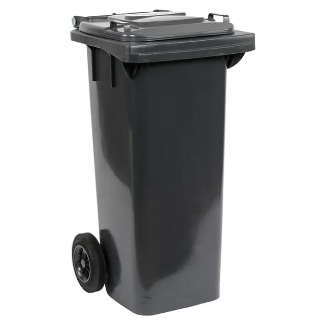 Floraworld Mülltonne mit Deckel Cargo (80 l, Grau)