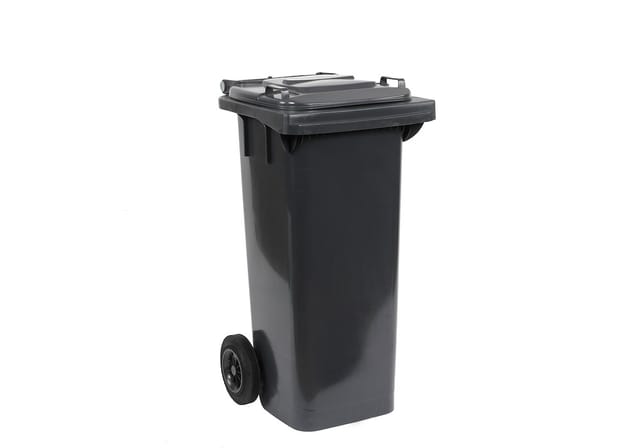 Floraworld Mülltonne mit Deckel Cargo (60 l, Grau)