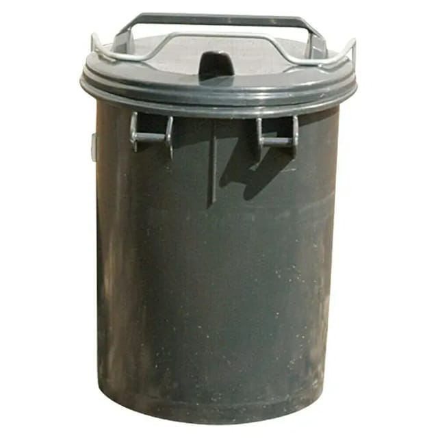 Floraworld Mülleimer mit Bügel Cargo (35 l, Grau)