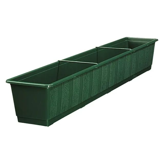 Geli Standard Balkonkasten (Max. Außenlänge: 98,5 cm, Dunkelgrün)