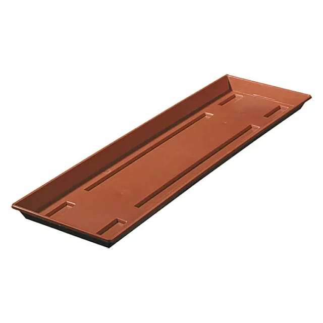 Geli Balkonkasten-Untersetzer (Länge: 60 cm, Terracotta)