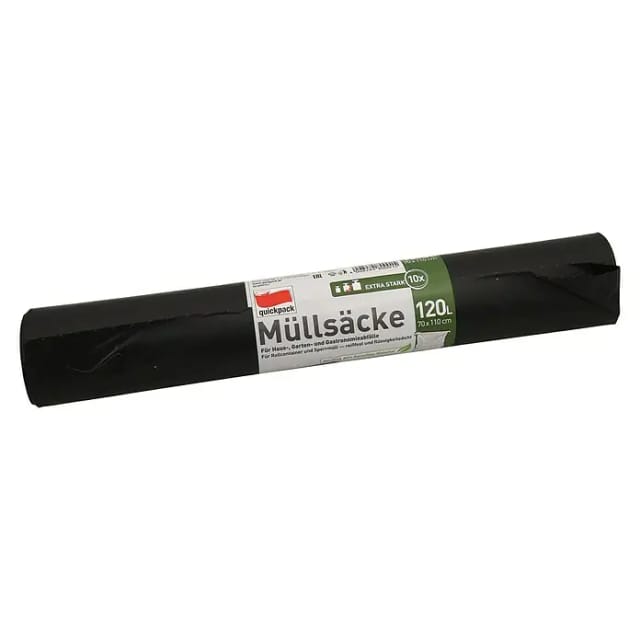 Müllbeutel (Fassungsvermögen: 120 l, Grau, 10 Stk.)