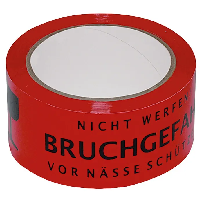 Signal-Klebeband Bruchgefahr! (Länge: 66 m, Polypropylen)