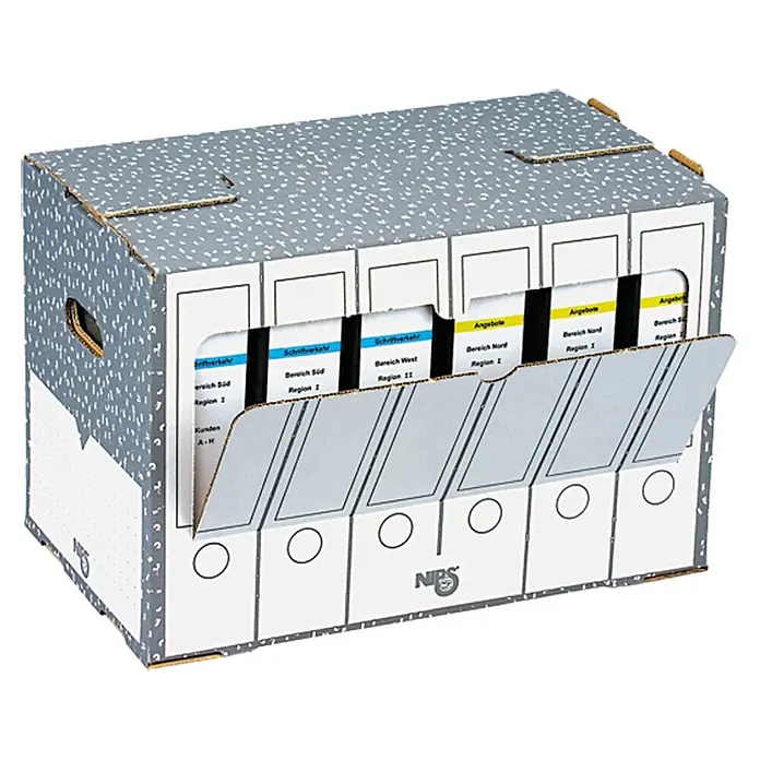 Ordner-Archiv-Box (Wellkarton, 50,5 x 30 x 33,5 cm)