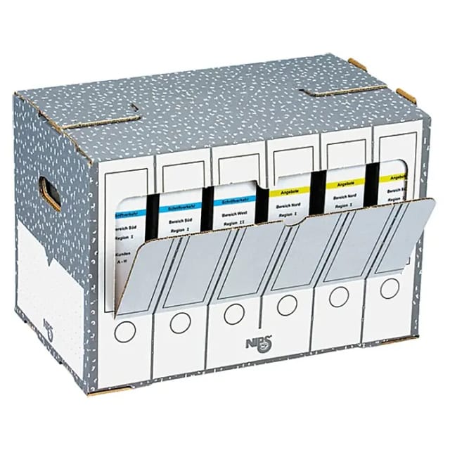 Ordner-Archiv-Box (Wellkarton, 50,5 x 30 x 33,5 cm)