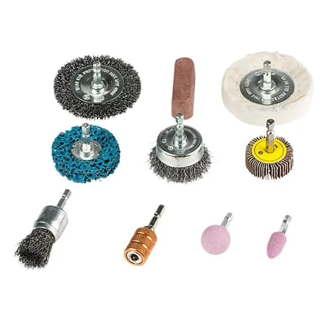 Craftomat Bürsten-Set (¼″ Sechskant, 10 -tlg.)
