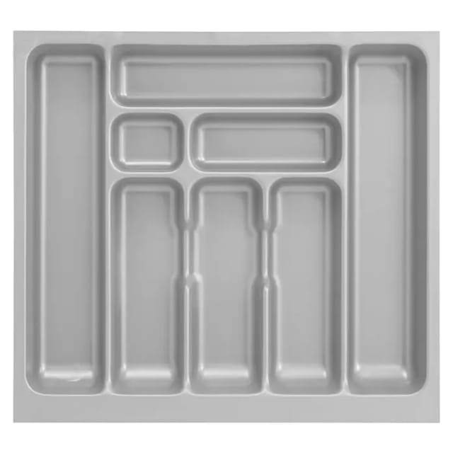 Optifit Besteckkasten (47,3 x 51,8 x 5 cm, Silbergrau)