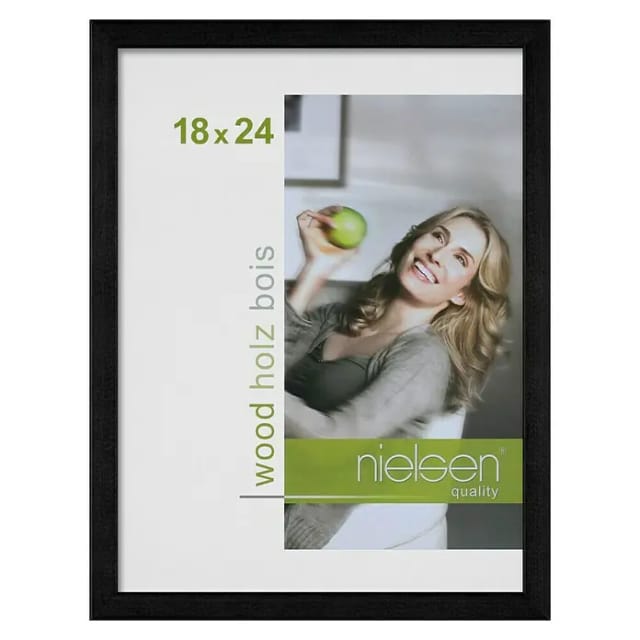 Nielsen Holzrahmen Zoom (18 x 24 cm, Schwarz)