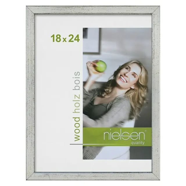 Nielsen Holzrahmen Zoom (18 x 24 cm, Silber)