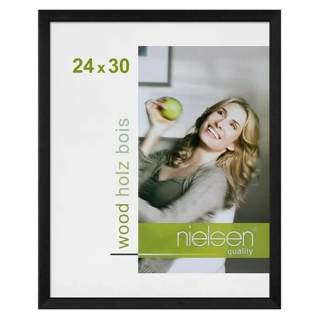 Nielsen Holzrahmen Zoom (24 x 30 cm, Schwarz)