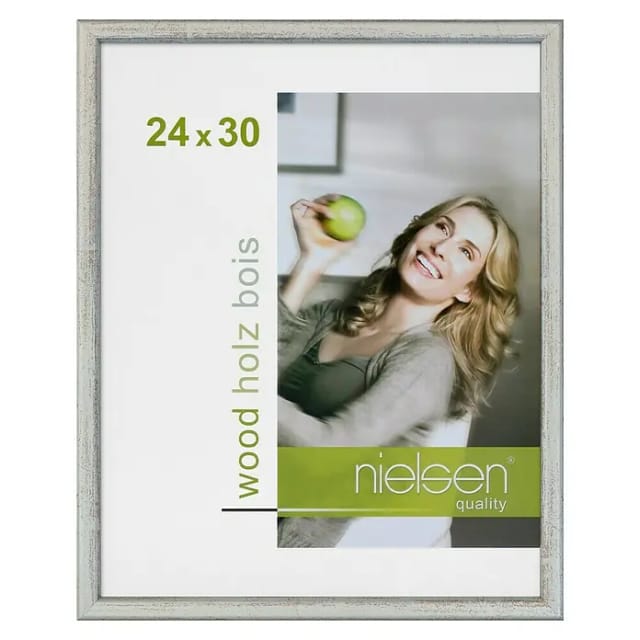 Nielsen Holzrahmen Zoom (24 x 30 cm, Silber)