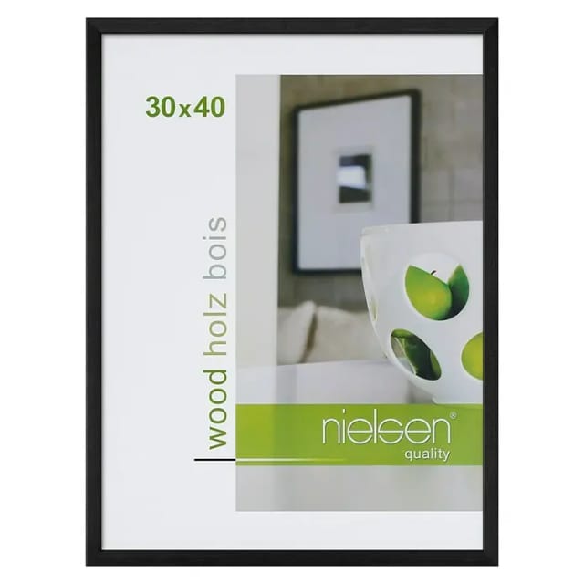 Nielsen Holzrahmen Zoom (30 x 40 cm, Schwarz)