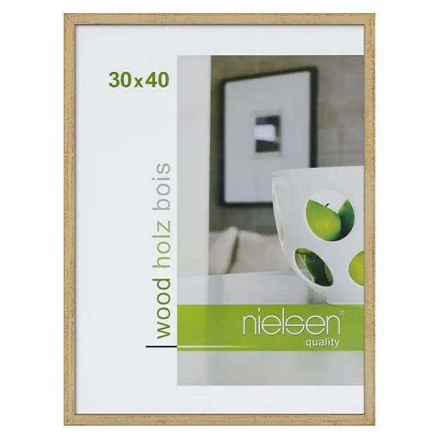 Nielsen Holzrahmen Zoom (30 x 40 cm, Gold)