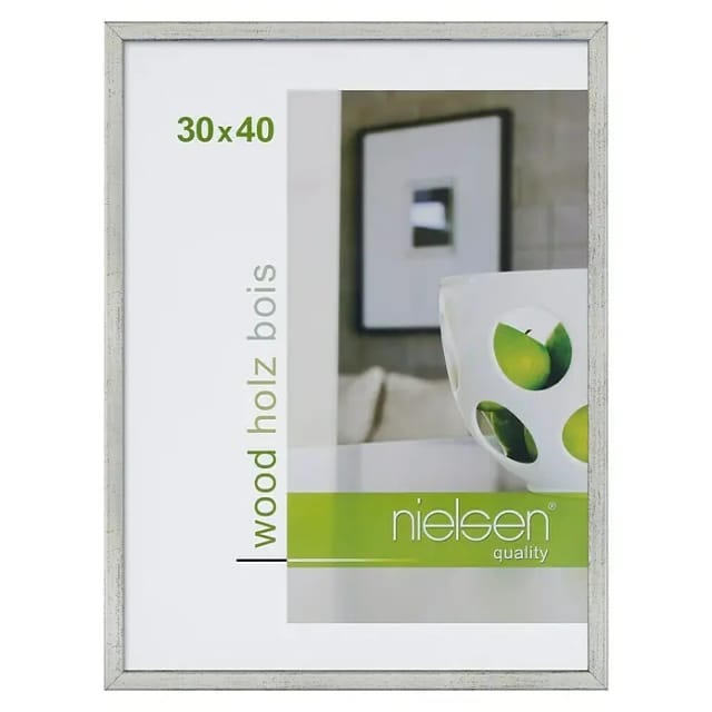 Nielsen Holzrahmen Zoom (30 x 40 cm, Silber)