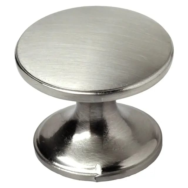 Möbelknopf (Typ Möbelgriff: Knopf, Ø x H: 33 x 27 mm, Sonstige, Vernickelt, Nickel)