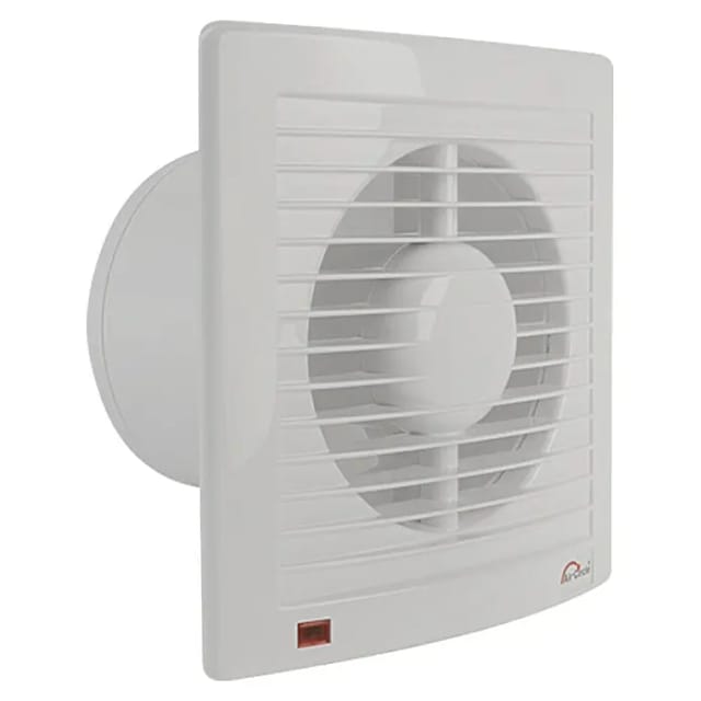 Air-Circle Wandventilator Air Style (Luftleistung: 165 m³/h, Weiß, Durchmesser: 12,5 cm, Economic-Timer)