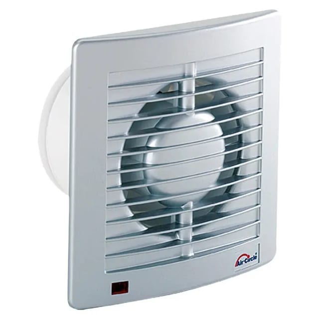 Air-Circle Wandventilator Air Style (Luftleistung: 165 m³/h, Edelstahl, Durchmesser: 12,5 cm, Economic-Timer)